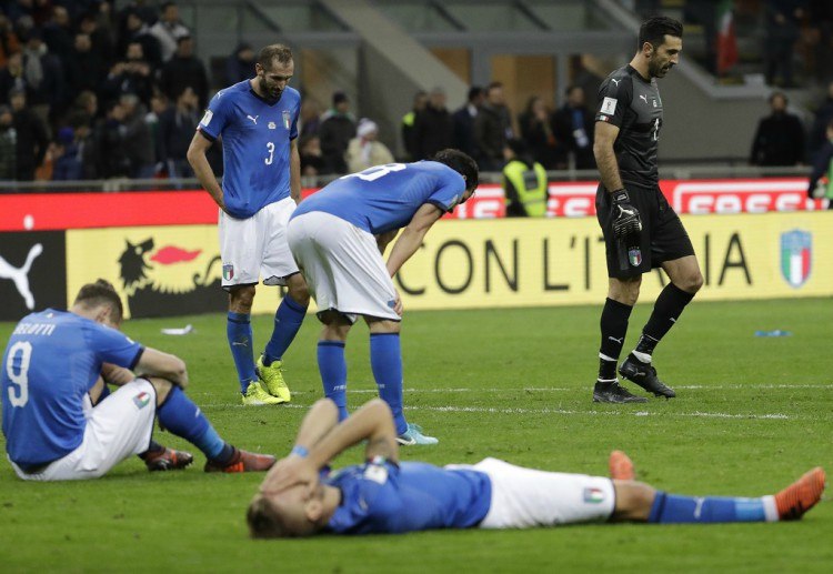 Live betting fans didn't expect the elimination of the Italians in next year’s World Cup