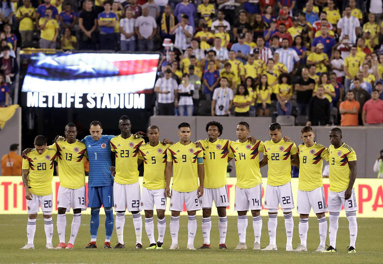 Colombia ra sân với đội hình thiếu vắng James Rodriguez, những vẫn có đầy đủ anh hào khác.