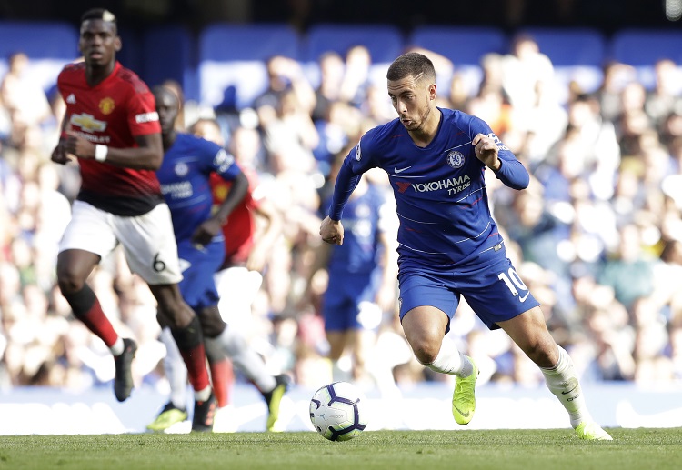 Eden Hazard suffered a back injury during their Premier League match against Manchester United