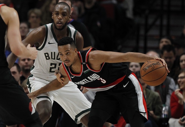 Trail Blazers guard CJ McCollum scored 40 points during their recent NBA match against the Bucks