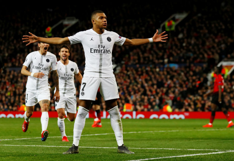 Can Kylian Mbappe score for Paris Saint-Germain away from home in the Champions League versus Manchester United?