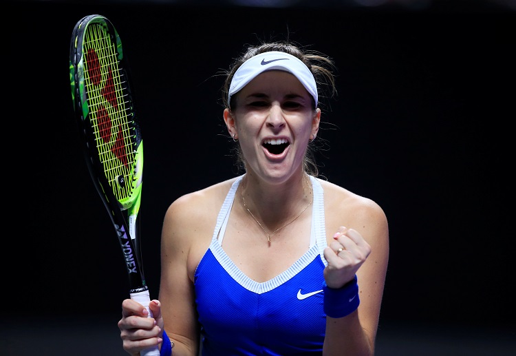 Belinda Bencic kept her hopes of progression alive in the WTA Finals with a win over Petra Kivtova