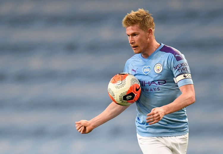 Premier League: Man City mở màn cho 'cơn thịnh nộ' của mình bằng bàn thắng của Kevin de Bruyne ở phút 24.