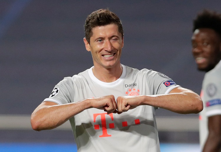 Robert Lewandowski cetak gol di Liga Champions