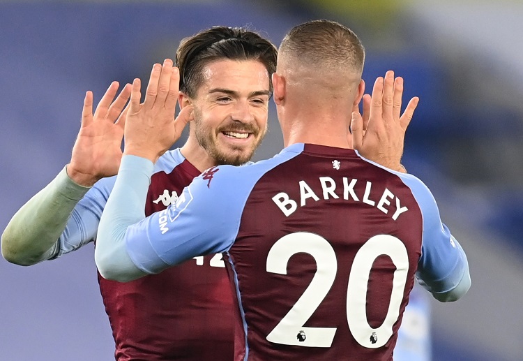 Jack Grealish celebrates winning 4 out of 4 games in the Premier League