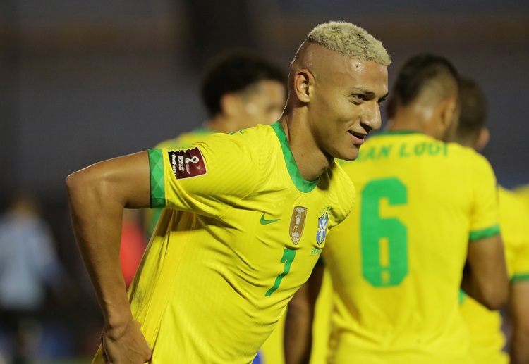 Richarlison strikes the second goal for Brazil’s World Cup 2022 qualifier against Uruguay