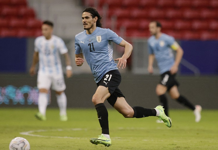 Edinson Cavani played 90 minutes as Uruguay lost 1-0 to Argentina in Copa America