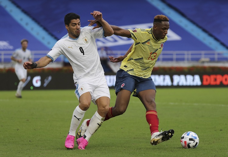 Yerry Mina optimis bisa raih 3 poin di kualifikasi Piala Dunia.