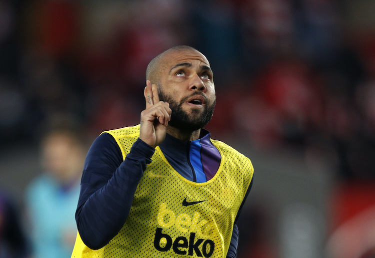 Barcelona fan favourite Dani Alves marked his first La Liga appearance since 2016