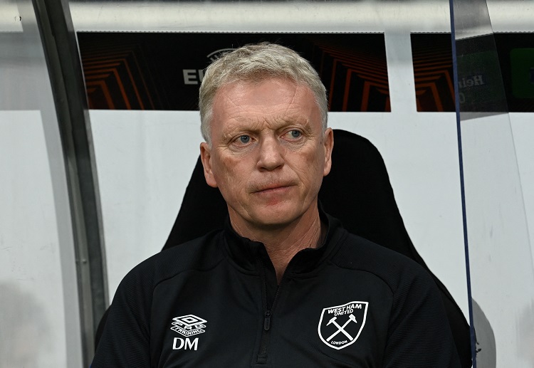 West Ham boss David Moyes kicked the ball at a ballboy during West Ham’s Europa League exit