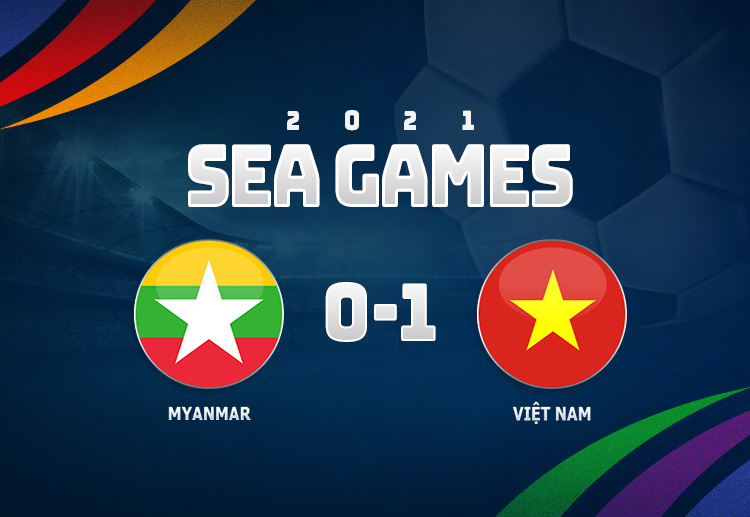 Kết quả SEA Games 2022 U23 Myanmar 0-1 U23 Việt Nam.