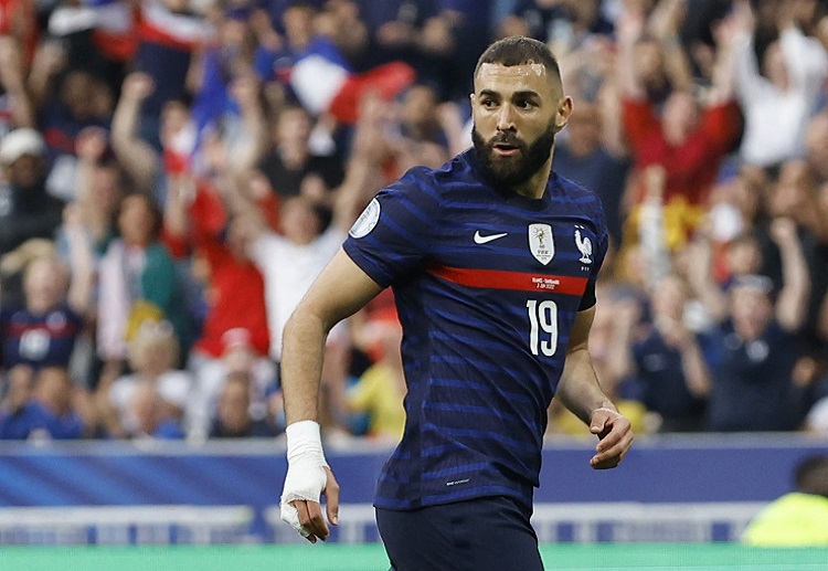 Karim Benzema andalan Prancis di UEFA Nations League.