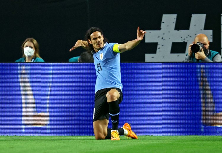 Edinson Cavani scored twice as Uruguay earned a 3-0 victory in a International Friendly against Mexico