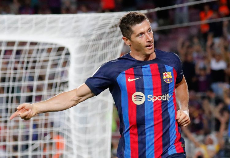 Robert Lewandowski scored twice in Barcelona's 4-0 La Liga win against Real Valladolid