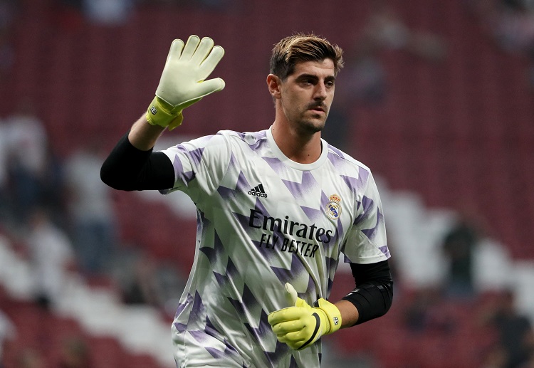 Real Madrid's Thibaut Courtois will aim to produce La Liga highlights against Sevilla