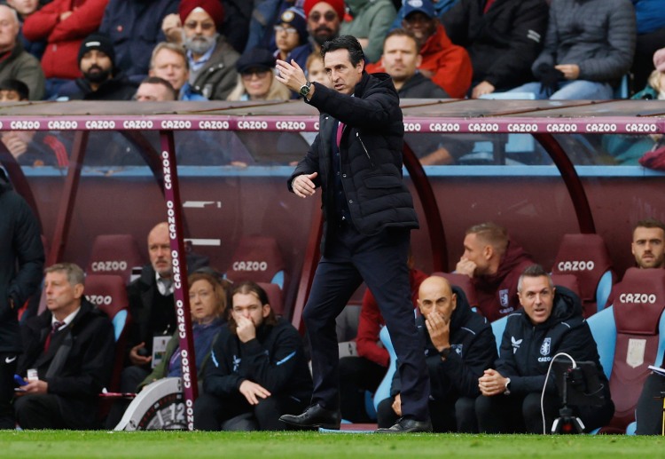 Unai Emery’s Aston Villa take on Liverpool in the Premier League