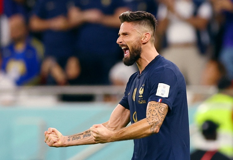 Olivier Giroud nằm trong danh sách vua phá lưới World Cup 2022.