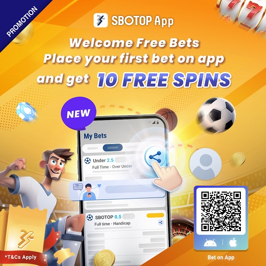 SBOTOP APP Welcome Freebet – EN