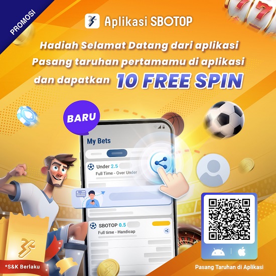 SBOTOP APP Welcome Freebet – ID