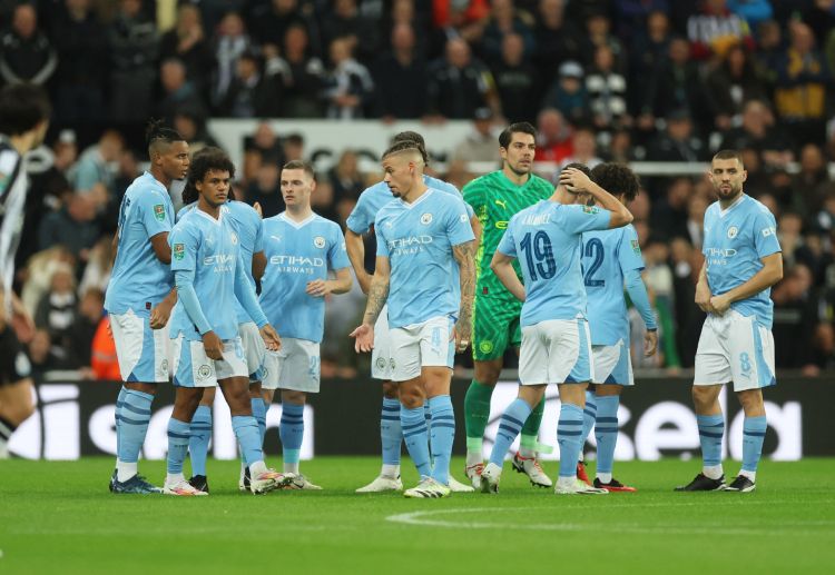 Manchester City suffered a defeat in the Carabao Cup against Newcastle United