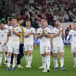 Scotland players salute their fans after the Euro 2024 match with Georgia