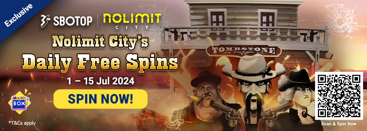 Get DAILY Free Spins with Nolimit City!