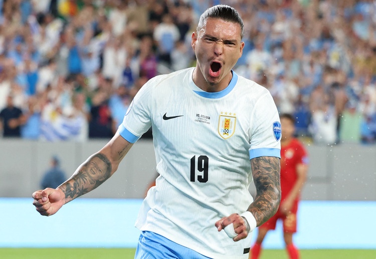 Darwin Nuñez has scored two goals for Uruguay after three games in the 2024 Copa America