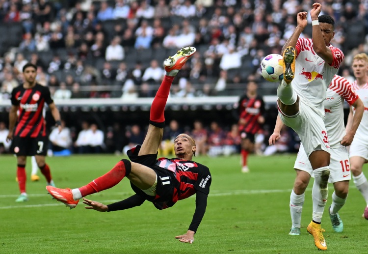 Hugo Ekitike scored two goals and provided one assist during the 2023/24 Bundesliga season