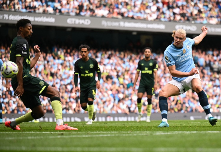 Erling Haaland's double helped Manchester City secure victory against Brentford in their Premier League match