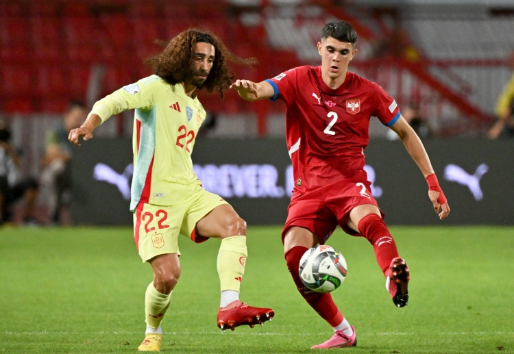 Serbia will look to secure their first win as they face Denmark in the UEFA Nations League