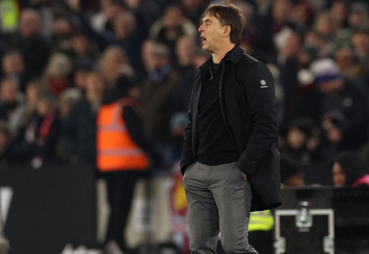 Julen Lopetegui watches his team get hammered by Liverpool in the Premier League